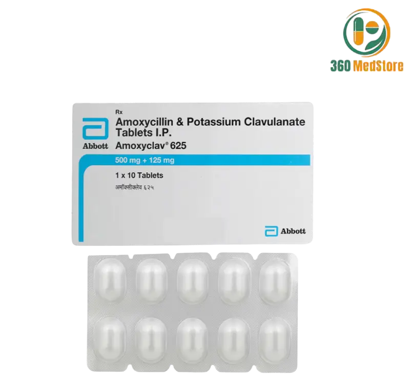 Amoxyclav 625 Tablet (Amoxycillin 500mg + Clavulanic Acid 125mg)
