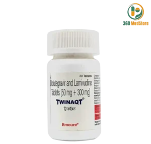 Twinaqt - Dolutegravir 50mg + Lamivudine 300mg 30 Tablets (Dovato) Antiretroviral Medication