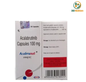 Acabrunat - Acalabrutinib 100mg 30 Capsules (Calquence) - Blood Cancer Medication