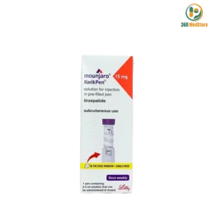 Mounjaro KwikPen 15 mg (Tirzepatide Injection 0.6ml) Anti-Diabetic Medication