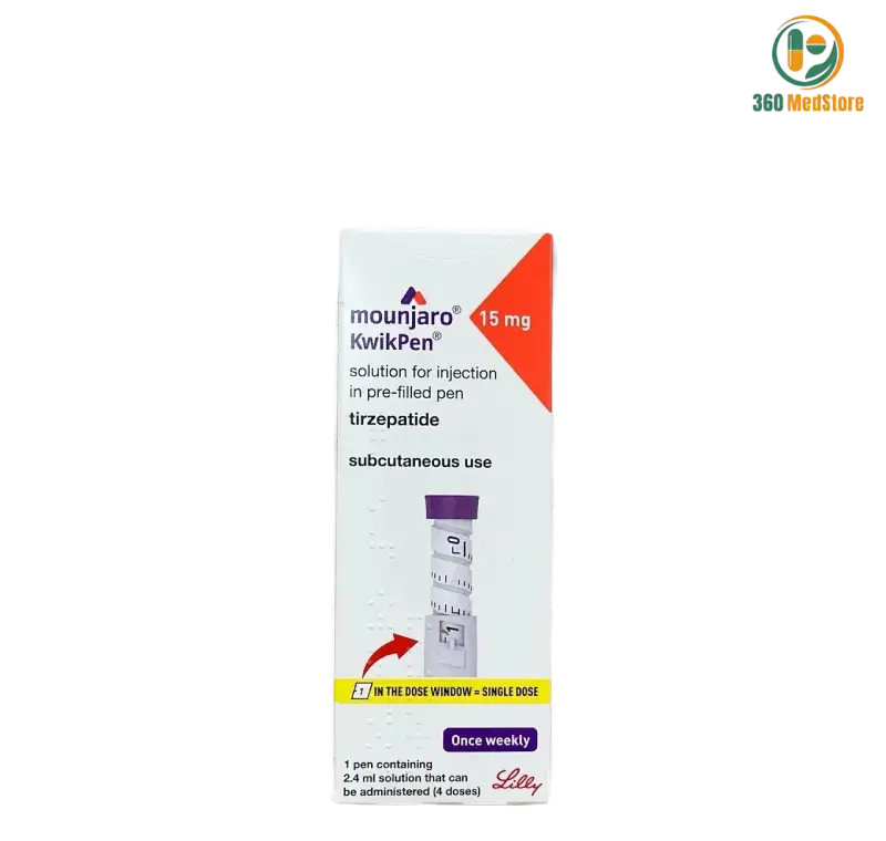 Mounjaro KwikPen 15 mg (Tirzepatide Injection 0.6ml) Anti-Diabetic Medication