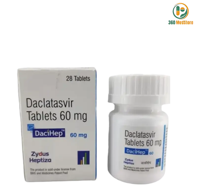 Dacihep - Daclatasvir 60mg x 28 Tablets (Generic Daklinza) - Hepatitis C Medication