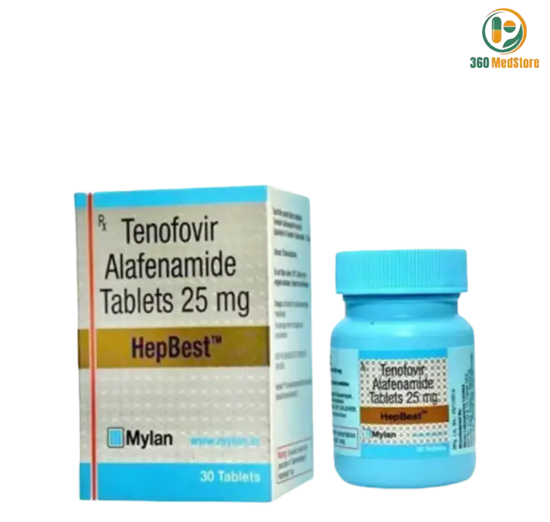 Hepbest - Tenofovir Alafenamide 25mg x 30 Tablets (Generic Vemlidy) - Hepatitis B Medication
