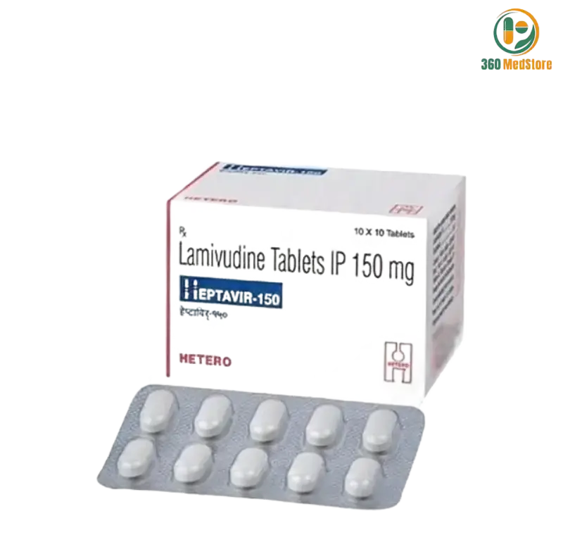 Heptavir - Lamivudine 150mg x 100 Tablets (Generic Epivir) - Hepatitis B Medication