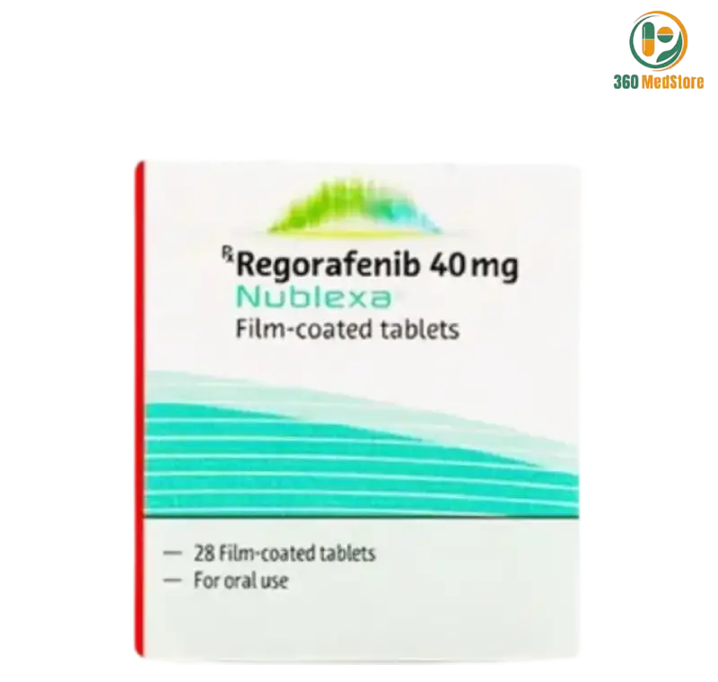 Nublexa - Regorafenib 40mg x 28 Tablets (Generic Stivarga) - Metastatic colorectal cancer, gastrointestinal stromal tumors, and liver cancer Medication
