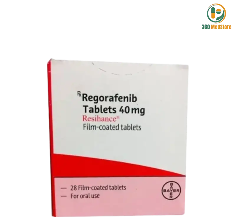 Resihance - Regorafenib 40mg x 28 Tablets (Generic Stivarga) - Metastatic colorectal cancer, gastrointestinal stromal tumors, and liver cancer Medication