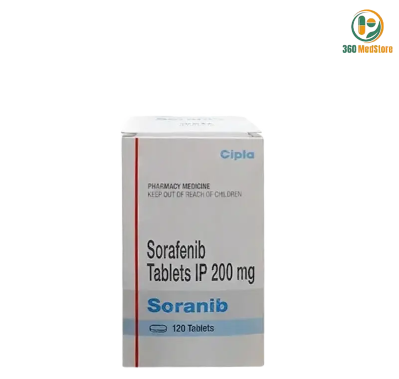 Soranib - Sorafenib 200mg x 120 Tablets (Generic Nexavar) - Liver cancer, kidney cancer, and thyroid cancer Medication
