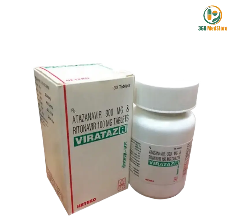 Virarazer - Efavirenz 600mg, Emtricitabine 200mg Tenofovir Disoproxil Fumarate 300mg x 30 Tablets (Generic Atripla) - HIV Medication