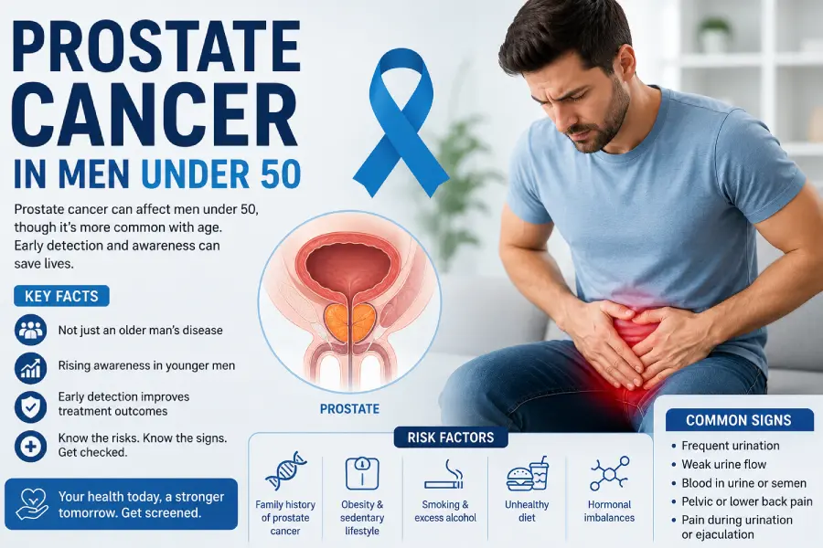 Prostate Cancer in Men Under 50: Early Signs, Risk Factors & Treatment Options