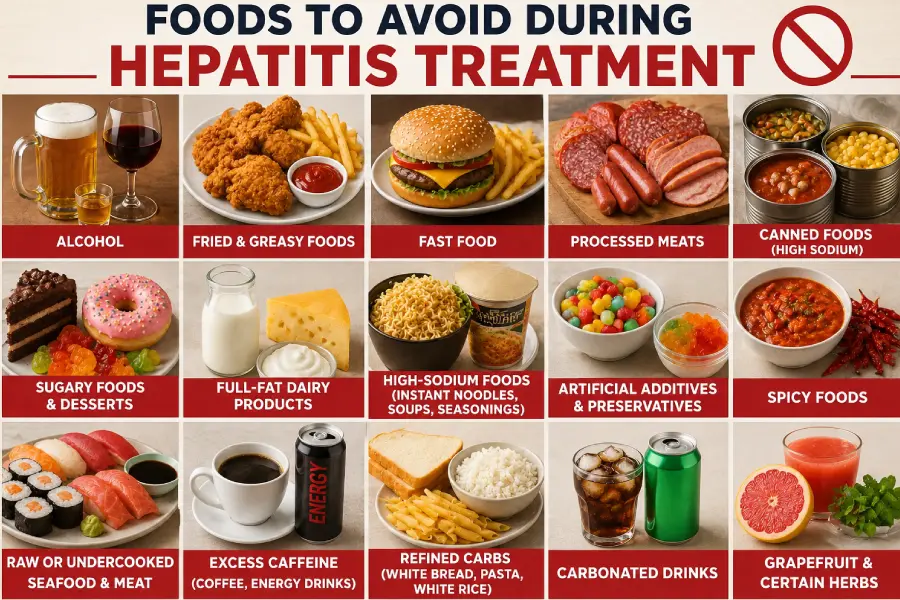 Foods to Avoid During Hepatitis Treatment