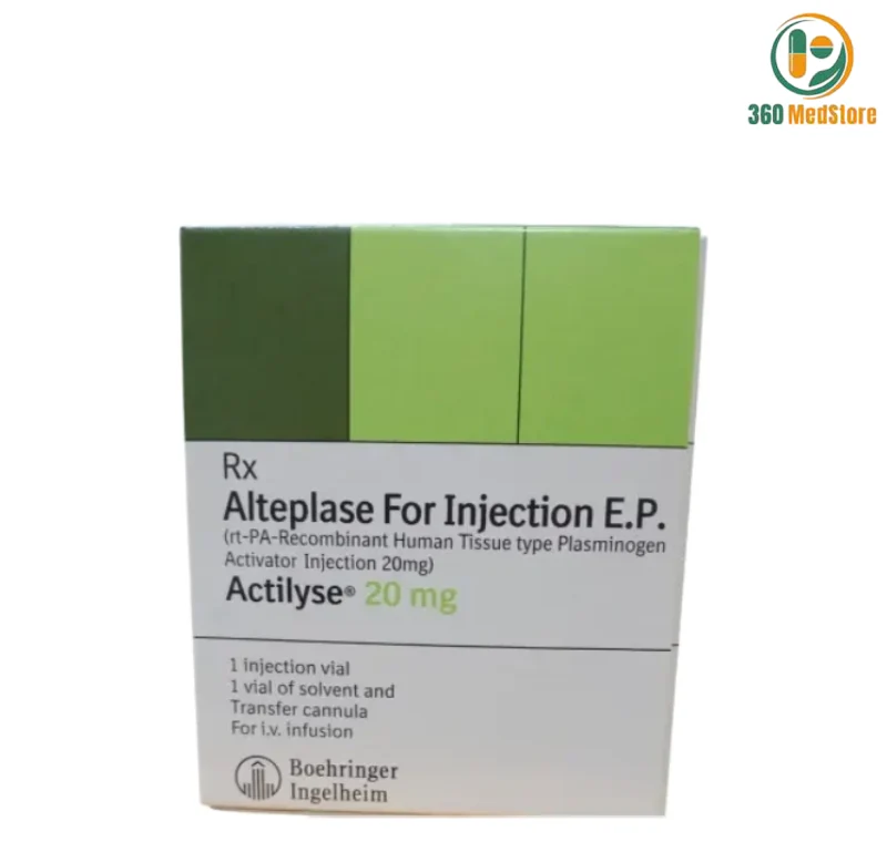 ALTEPLASE 20 mg (Actilyse) for Injection