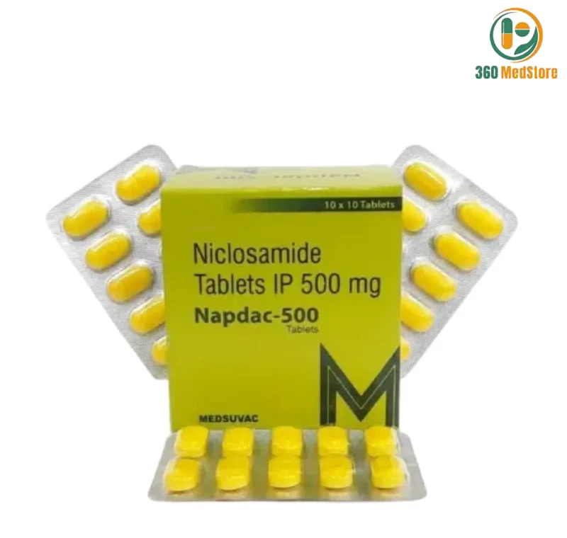 NICLOSAMIDE 500 mg (Napdac) × 100 Tablets