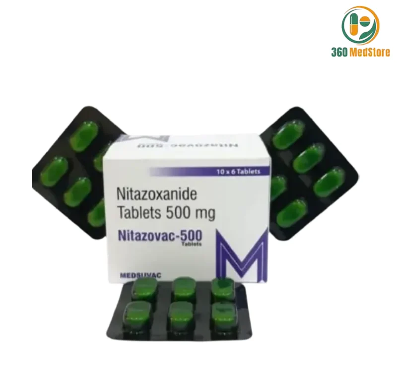 NITAZOXANIDE 500 mg (Nitazovac) × 60 Tablets