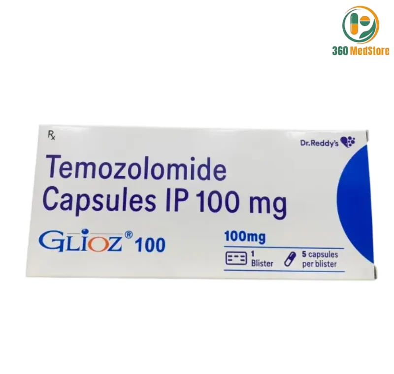 TEMOZOLOMIDE 100 mg (Glioz) × 5 Capsules